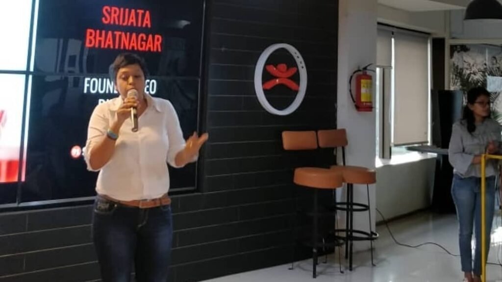 Srijata Bhatnagar, speaking at 91-Springboard, Bangalore