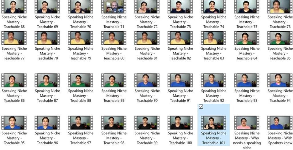 Srijata Bhatnagar's video thumbnails